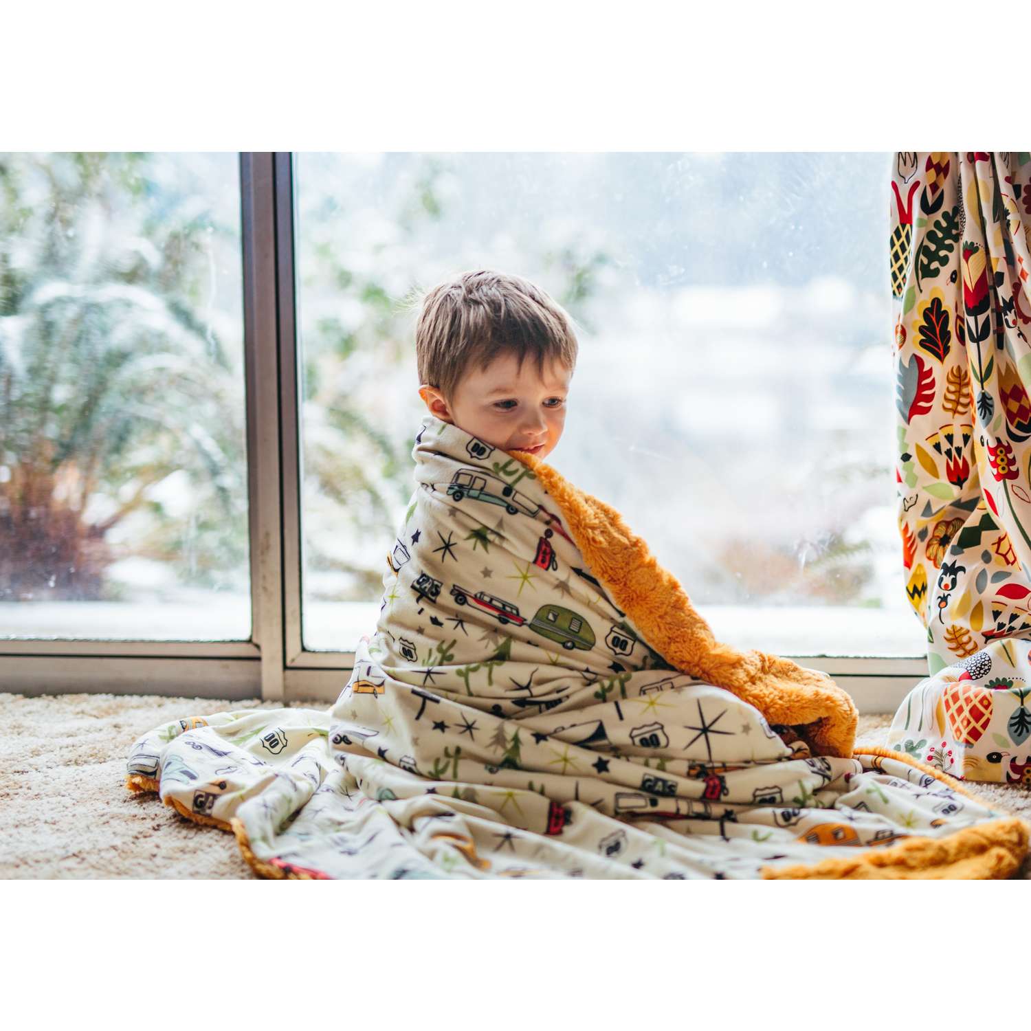  Camp Casual 50 In. W X 60 In. L Orange Polyester Blanket/Throw
