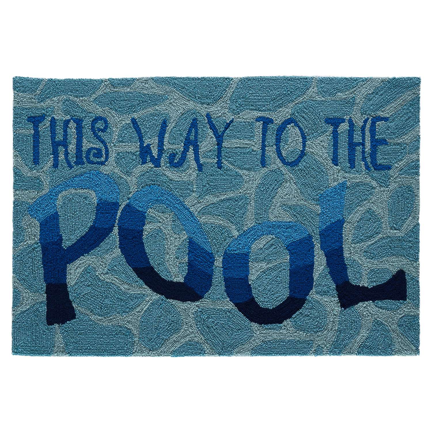  Liora Manne Frontporch 2 Ft. W X 3 Ft. L Blue Novelty Polyester Rug