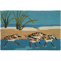  Homefires 22 In. W X 34 In. L Multicolored Oceanside Sandpipers Accent Rug