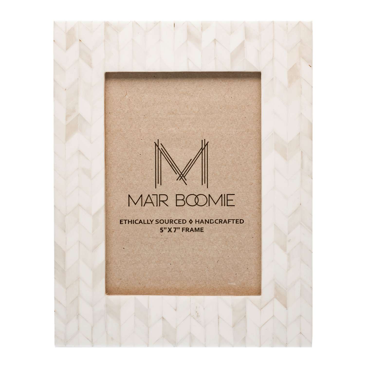  Matr Boomie Artemis Pearl Bone Picture Frame 9.5 In. H X 7.5 In. W