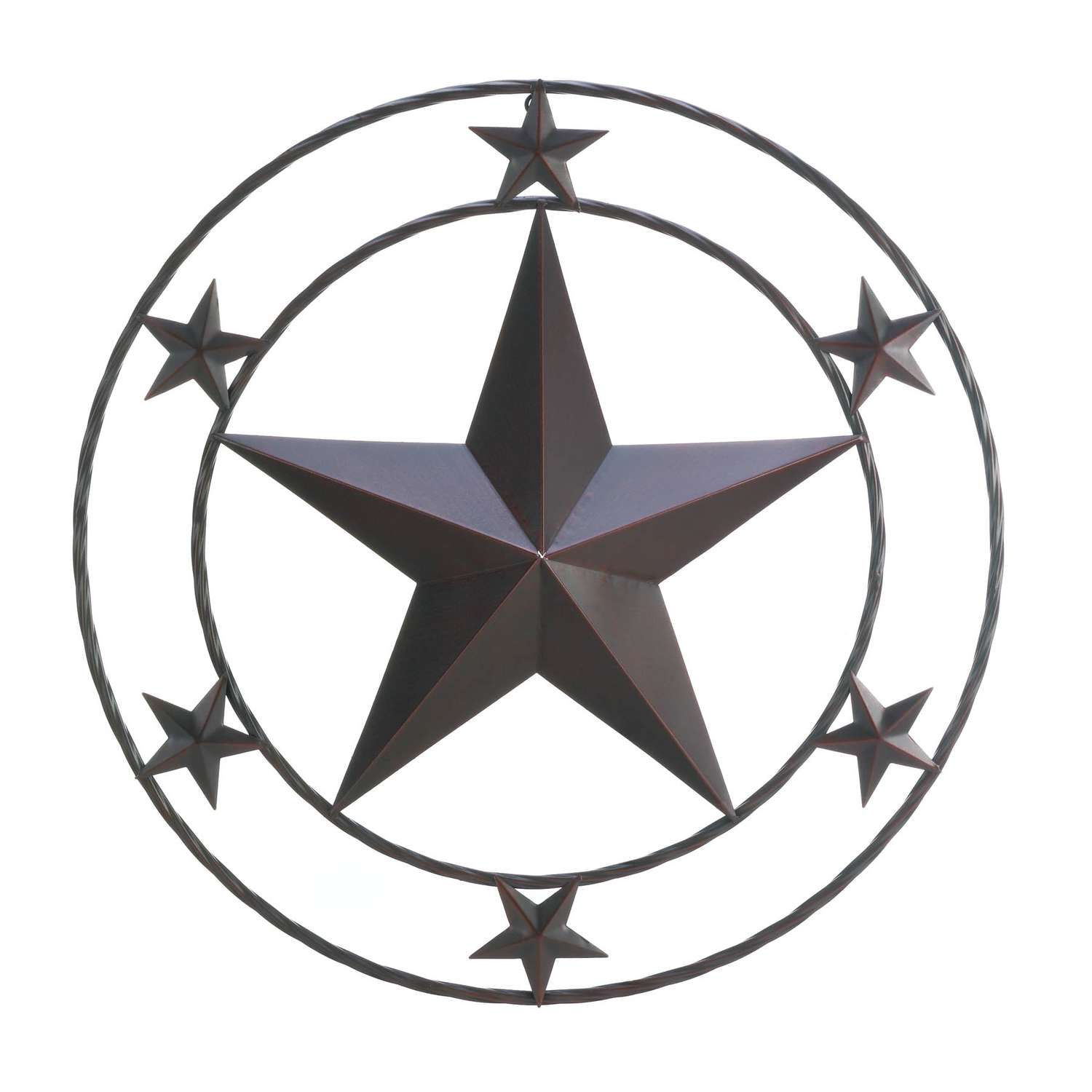  Accent Plus 24 In. H X 4 In. W X 24 In. L Texas Star Cast Iron Wall Decoration