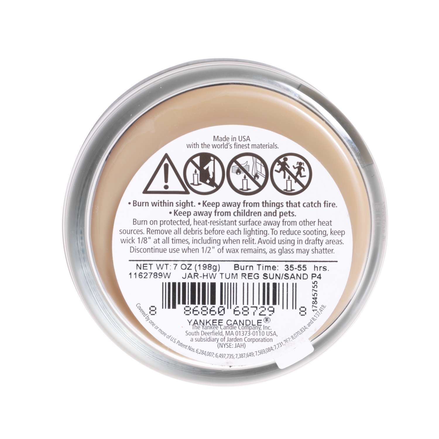  Yankee Candle Tan Sun & Sand Scent Regular Tumbler Candle 7 Oz