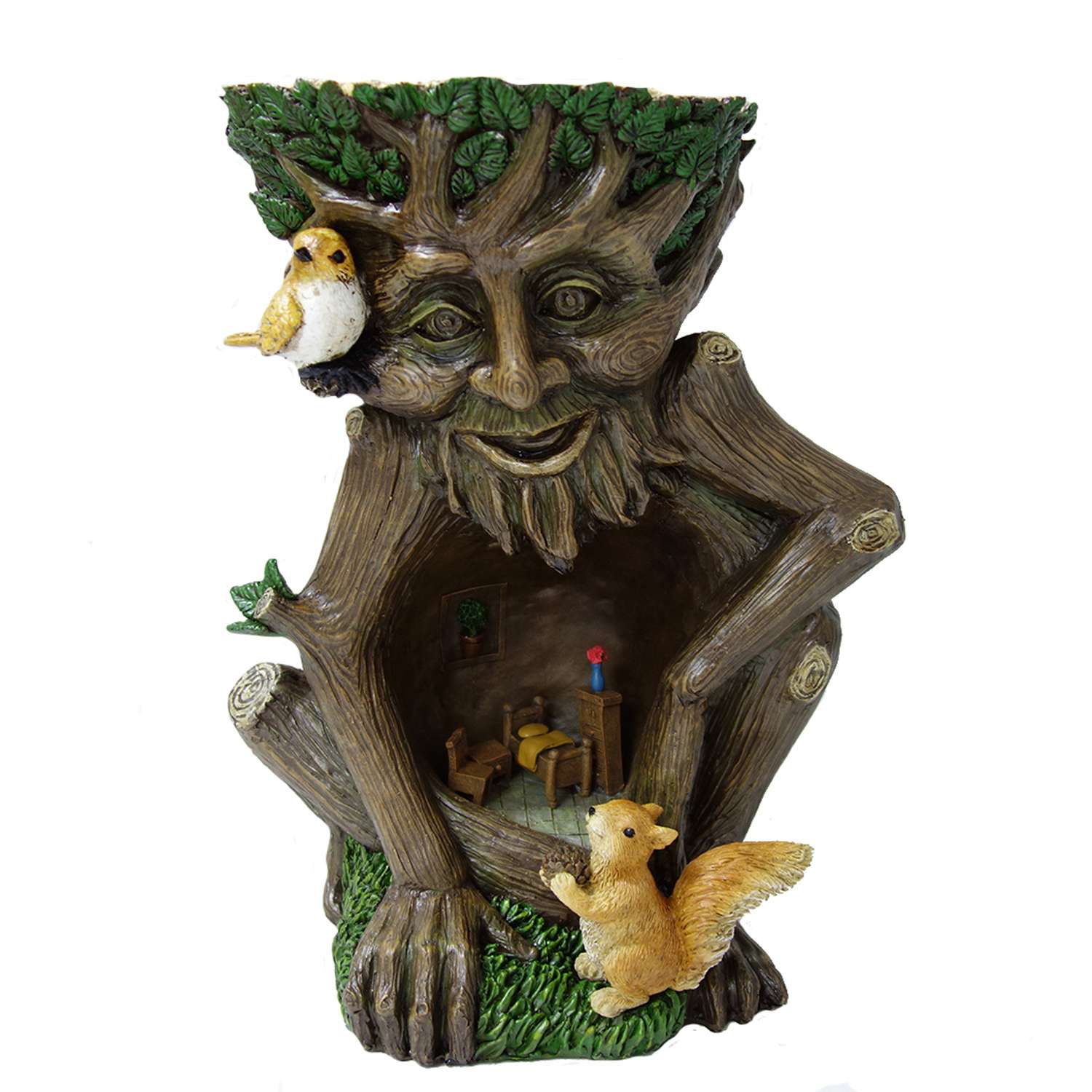 Trendy Home Decor 15 In. H X 10 In. W X 10 In. L Multicolored Poly Resin Plant Stand