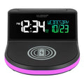  La Crosse Technology 4.97 In. Black Wireless Charging Alarm Clock Digital Plug-In