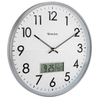  Westclox 14 In. L X 14 In. W Indoor Classic Analog Wall Clock Glass/Plastic Silver/White