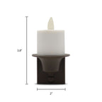  Matchless Darice White Unscented Scent Nightlight Flameless Flickering Candle