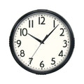  Westclox 9.75 In. L X 9 In. W Indoor Modern Analog Wall Clock Glass/Plastic Black
