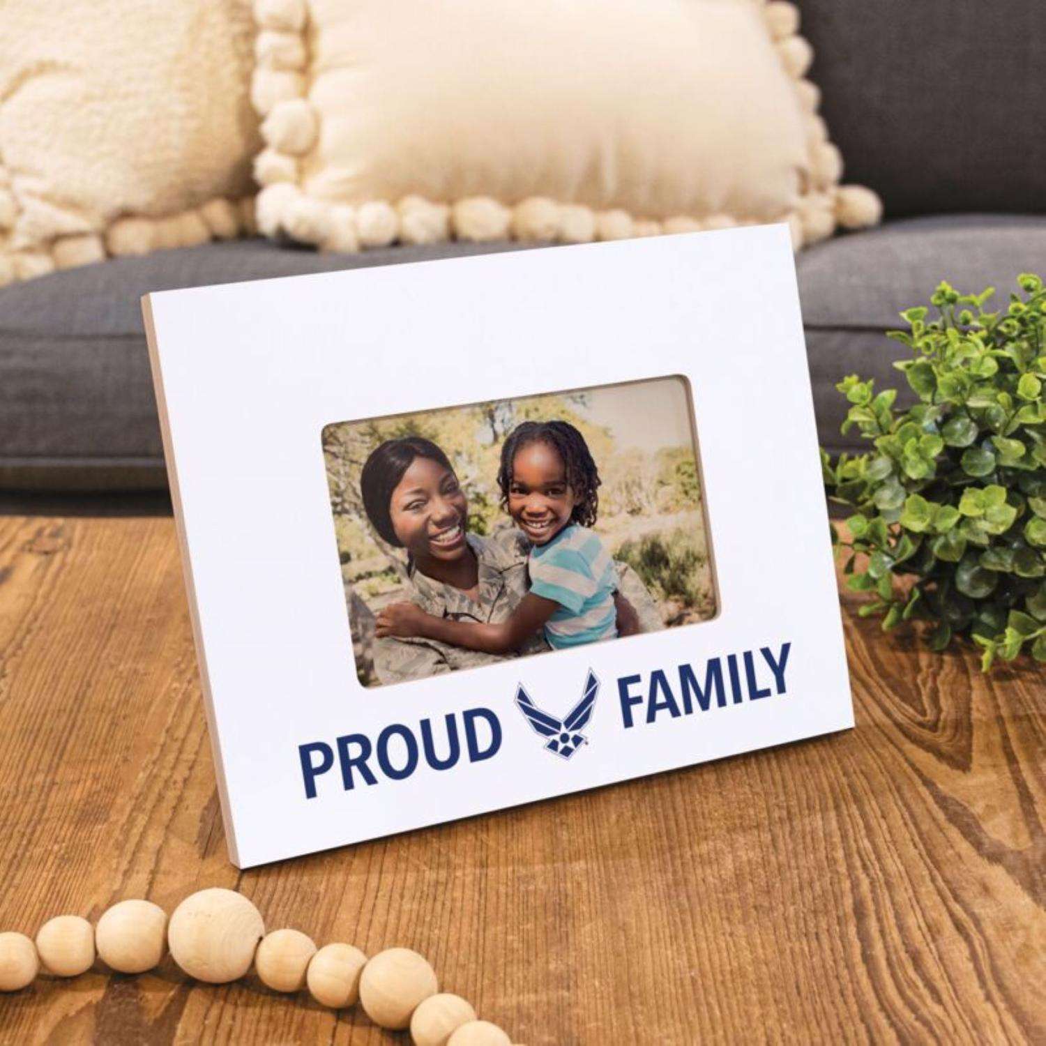  PGD Proud Air Force Family White Wood Picture Frame 7.63 In. H X 9.63 In. W