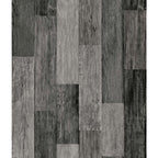  RoomMates 20.5 In. W X 16.5 Ft. L Weathered Wood Plank Black Vinyl Peel And Stick Wallpaper