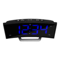  La Crosse Technology 5.7 In. Black Atomic Alarm Clock LED Battery Operated