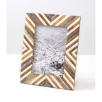  Matr Boomie Banka Mundi Brown/White Bone Picture Frame 9.5 In. H X 7.5 In. W