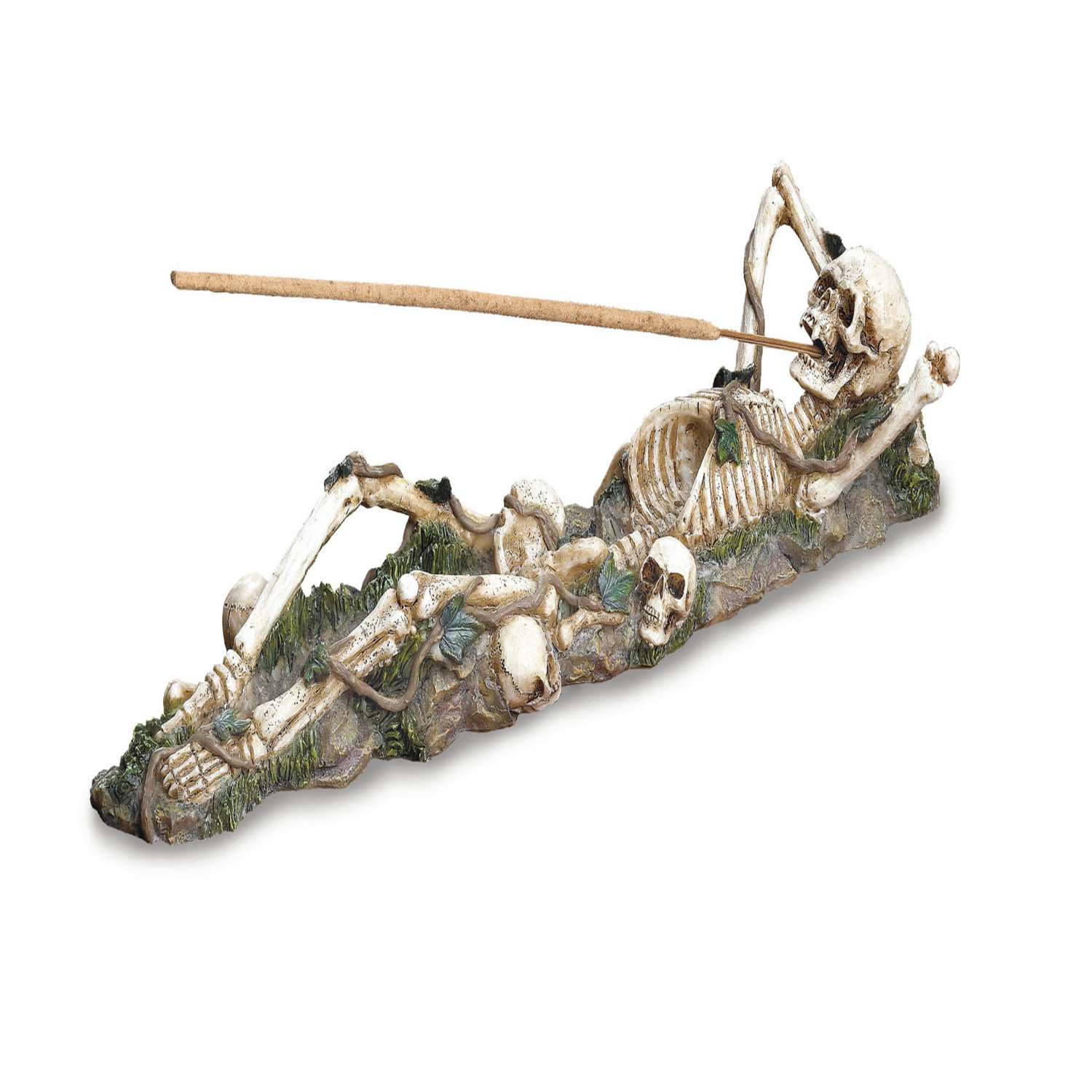  Dragon Crest 2.125 In. H X 3.125 In. W X 10.5 In. L Lazy Bones Poly Resin Decorative Incense Burner