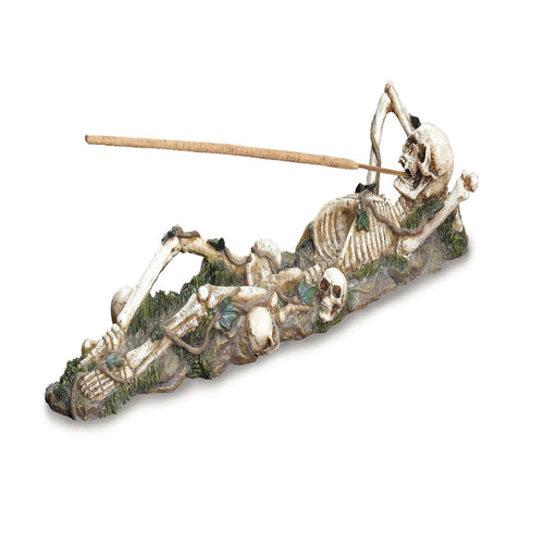  Dragon Crest 2.125 In. H X 3.125 In. W X 10.5 In. L Lazy Bones Poly Resin Decorative Incense Burner