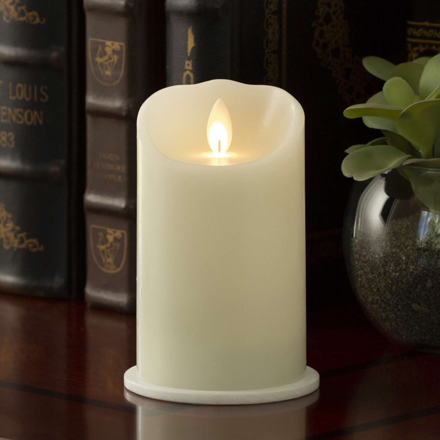  Sterno Home White No Scent Iflicker Smooth Pillar Candle