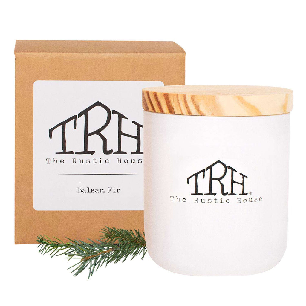  The Rustic House White Balsam Fir Scent Candle 8 Oz