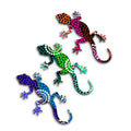  Next Innovations Dahlia Gecko 12 In. H X 1 In. W X 6 In. L Semi-Gloss Steel Wall Decor