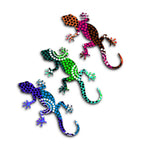  Next Innovations Dahlia Gecko 12 In. H X 1 In. W X 6 In. L Semi-Gloss Steel Wall Decor