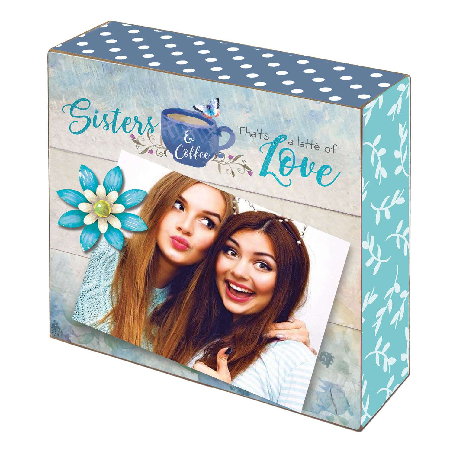  Oak Patch Gifts Cherished Women 5.25 In. H X 1.5 In. W X 5.25 In. L Multicolored Wood Photo Blox