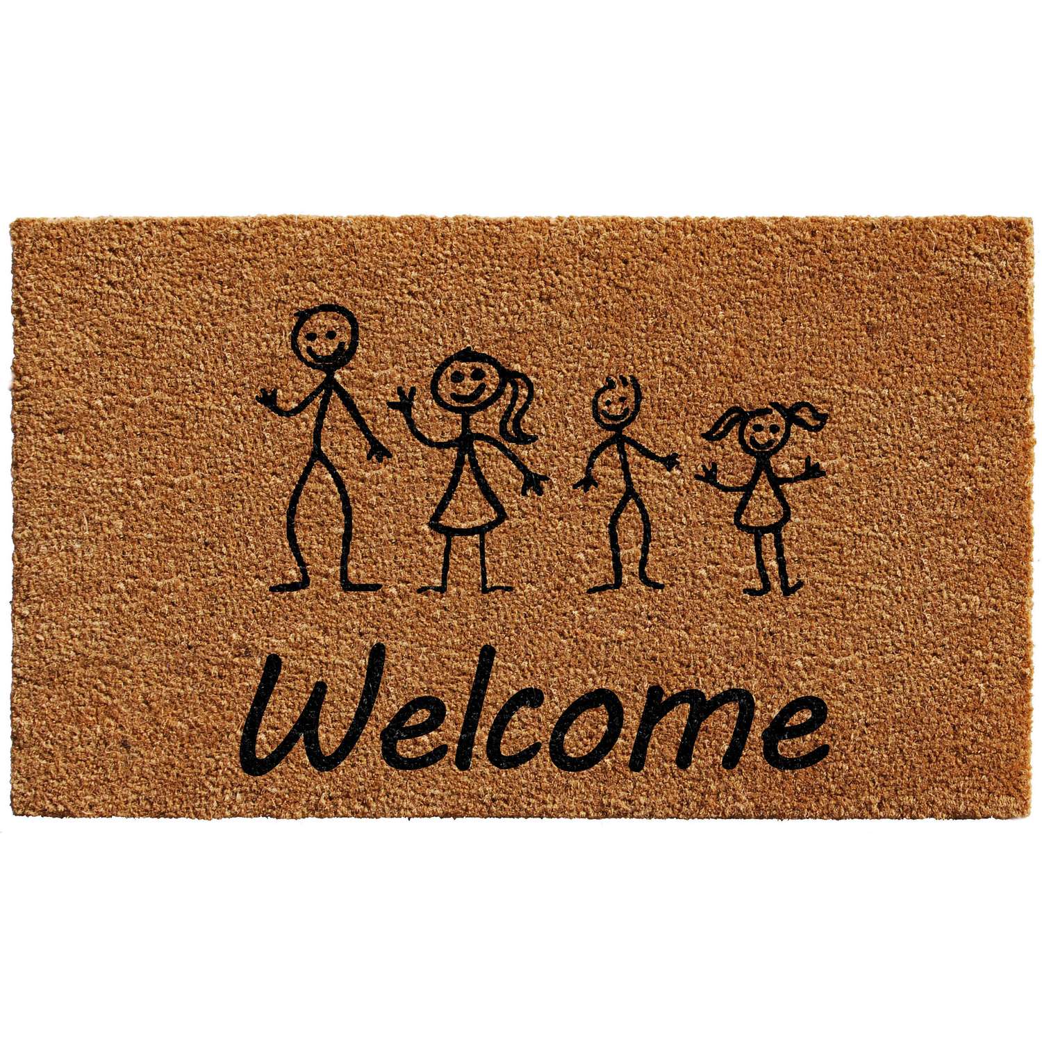  Calloway Mills 2 Ft. W X 3 Ft. L Black/Brown Coir Door Mat
