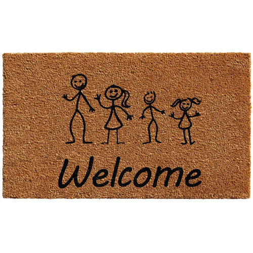  Calloway Mills 2 Ft. W X 3 Ft. L Black/Brown Coir Door Mat