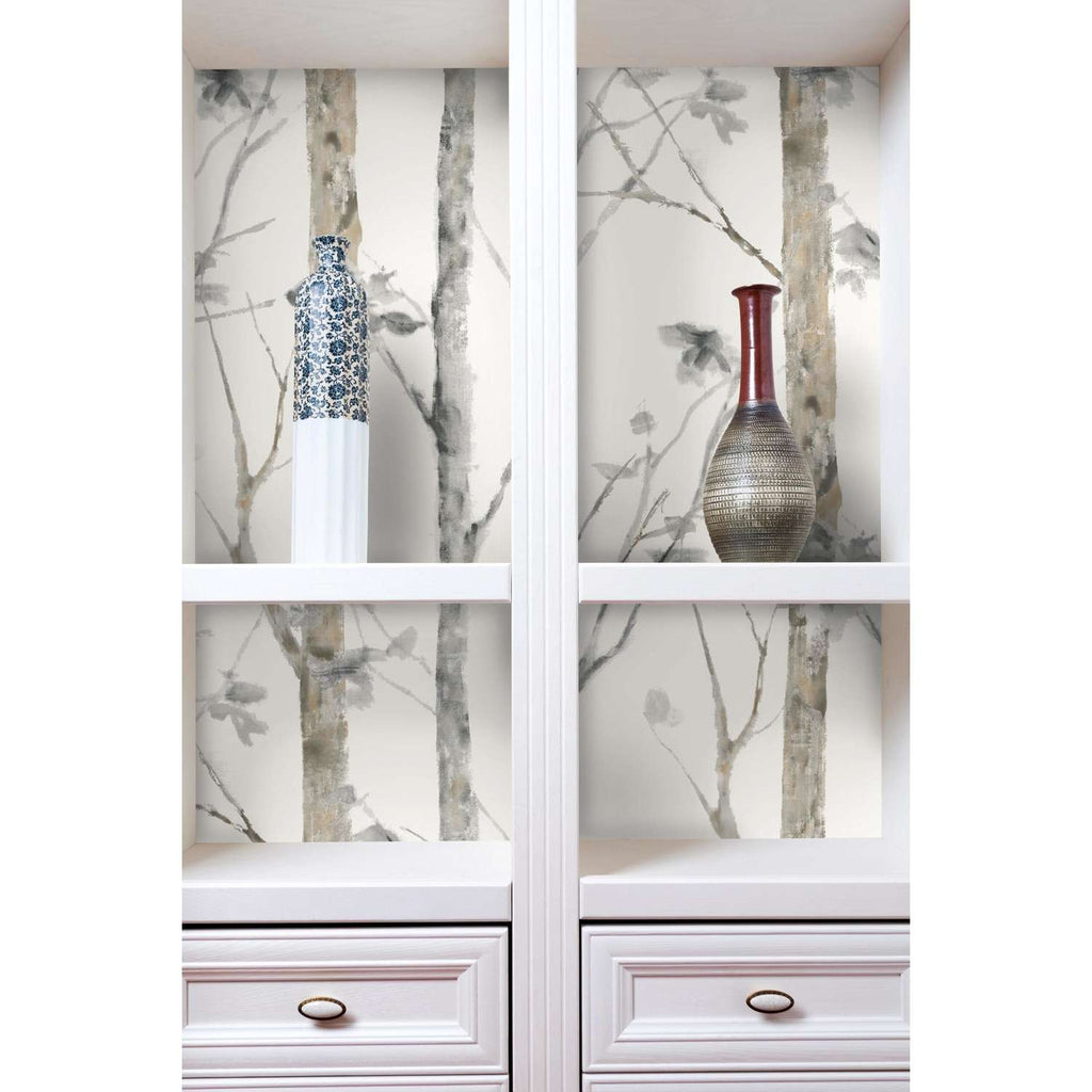  RoomMates 20.5 In. W X 16.5 Ft. L Birch Trees Vinyl Peel And Stick Wallpaper