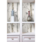  RoomMates 20.5 In. W X 16.5 Ft. L Birch Trees Vinyl Peel And Stick Wallpaper