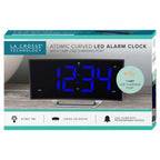  La Crosse Technology 5.7 In. Black Atomic Alarm Clock LED Battery Operated
