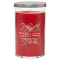  Yankee Candle Signature Red Sparkling Cinnamon Scent Pillar Candle 14.25 Oz