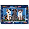  Jellybean 20 In. W X 30 In. L Multi-color Kitty Kousins Polyester Accent Rug