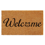  Home & More 1.42 W X 2.42 L Multi-color Kitty Welcome Coir Door Mat