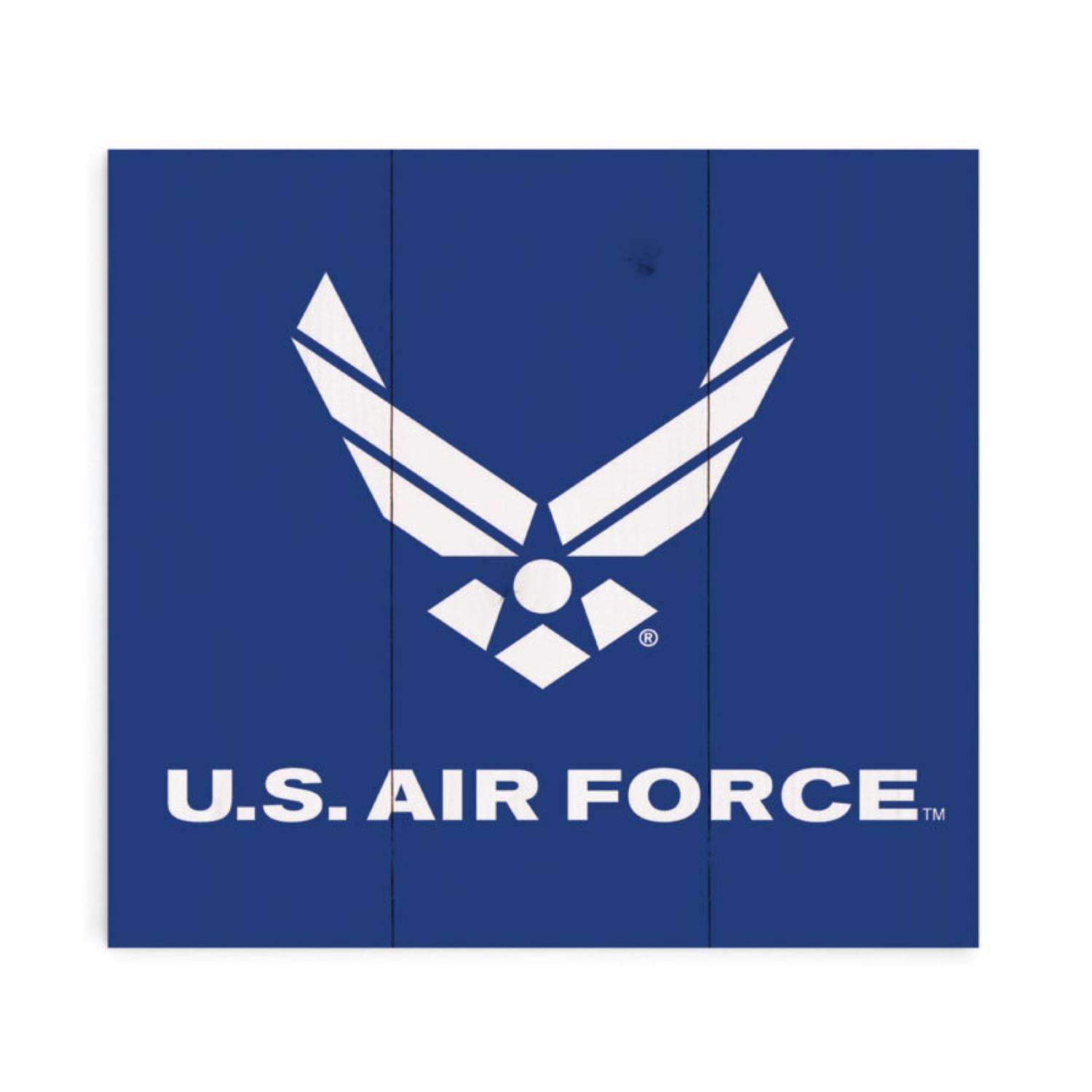  P. Graham Dunn 10 In. H X 0.68 In. W X 10.5 In. L Blue/White Wood Air Force Tabletop Decor