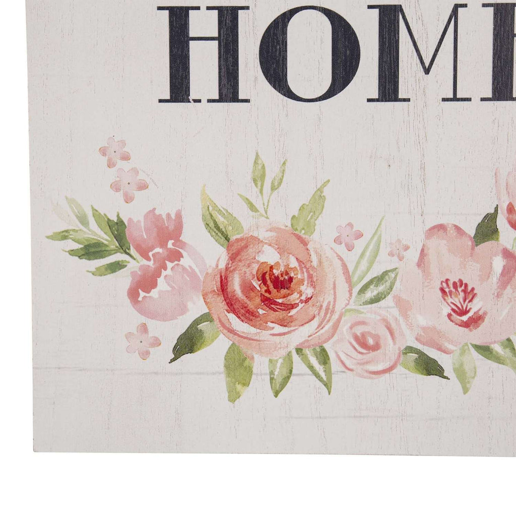  Glitzhome 17.72 In. H X 0.35 In. W X 11.81 In. L Multicolored Wood Wall Sign