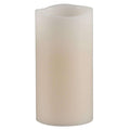  Everlasting Glow Bisque Vanilla Scent Wavy Edge Pillar Flameless Flickering Candle