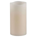  Everlasting Glow Bisque Vanilla Scent Wavy Edge Pillar Flameless Flickering Candle