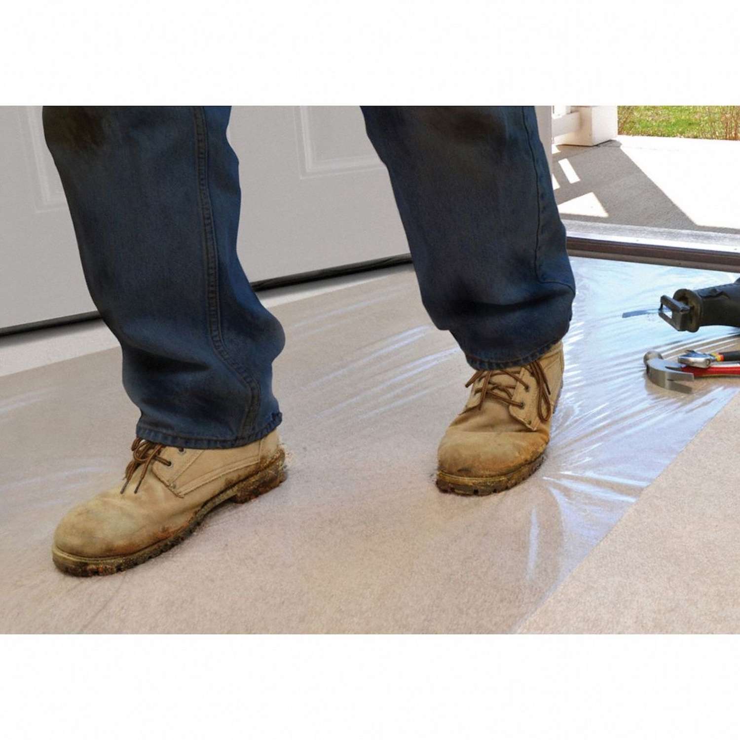  Surface Shields Carpet Protection 2.5 Mil X 24 Ft. W X 50 Ft. L Polyethylene Clear