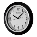  La Crosse Technology 12 In. L X 1 In. W Indoor Casual Analog Atomic Wall Clock Glass/Plastic Black/S