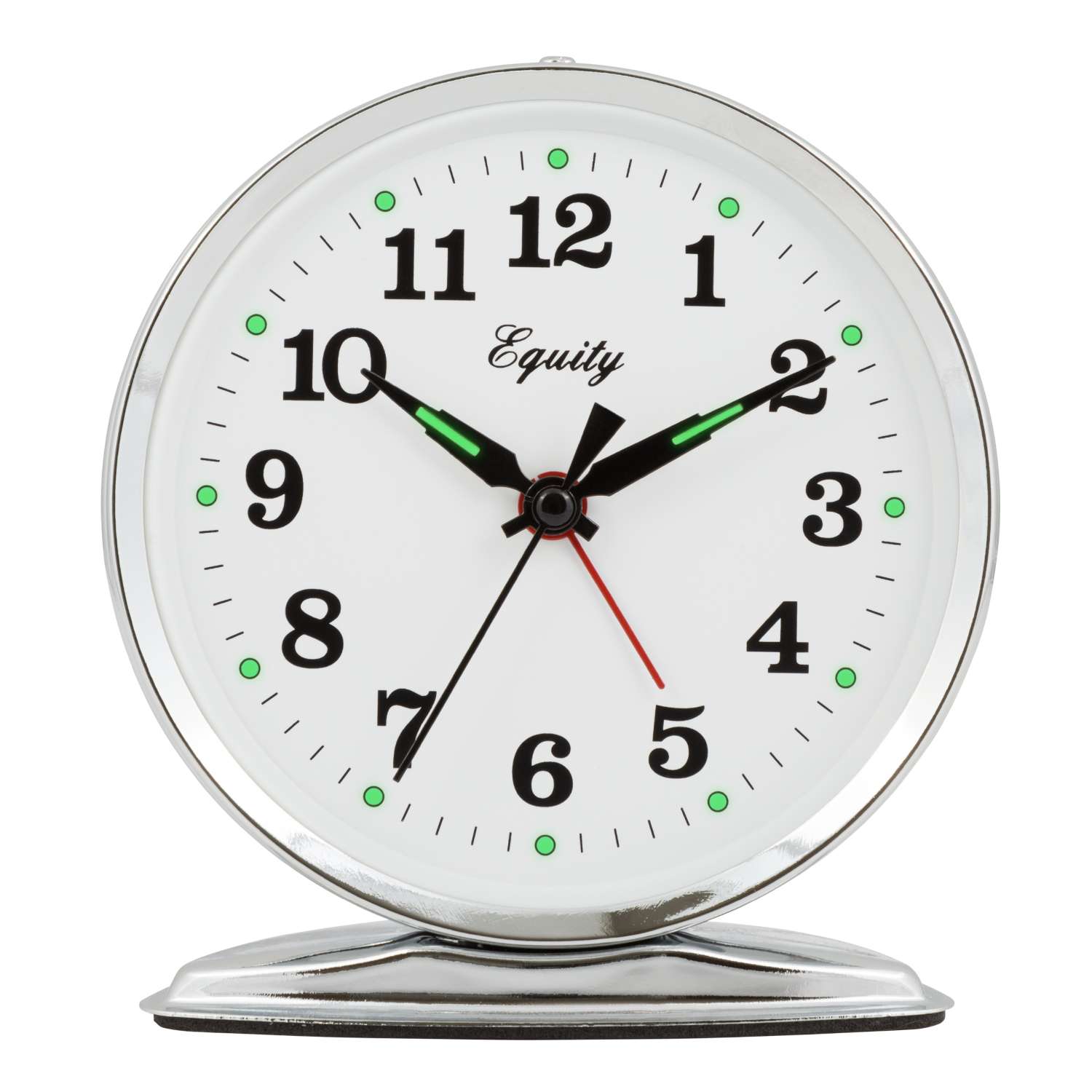  La Crosse Technology Equity 4.4 In. Silver Alarm Clock Analog