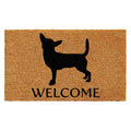  Home & More 1.42 W X 2.42 L Multi-color Chihuahua Welcome Coir Door Mat