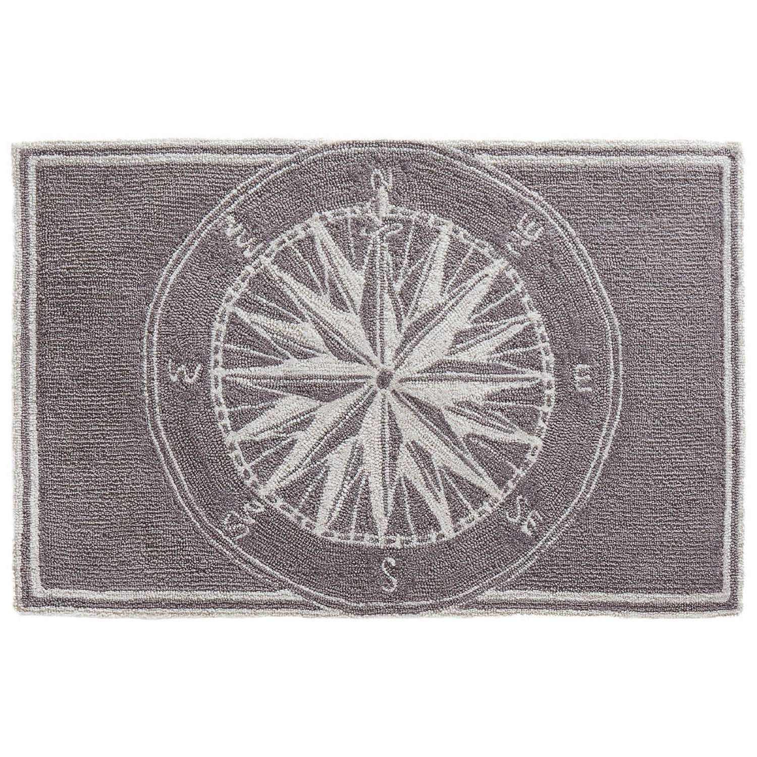  Liora Manne Frontporch 1.67 Ft. W X 2.5 Ft. L Gray Casual Polyester Rug