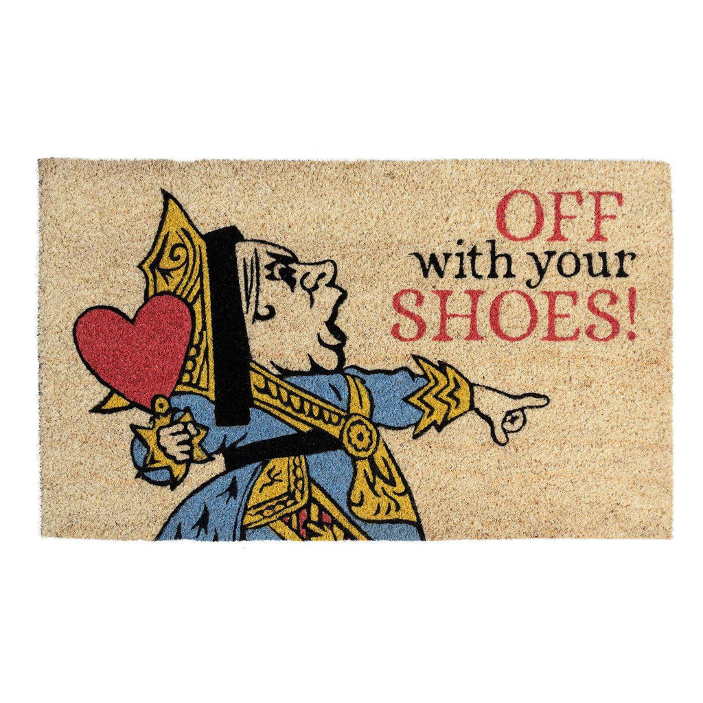  Entryways 18 In. W X 30 In. L Multicolored Queen Of Hearts Coir Door Mat