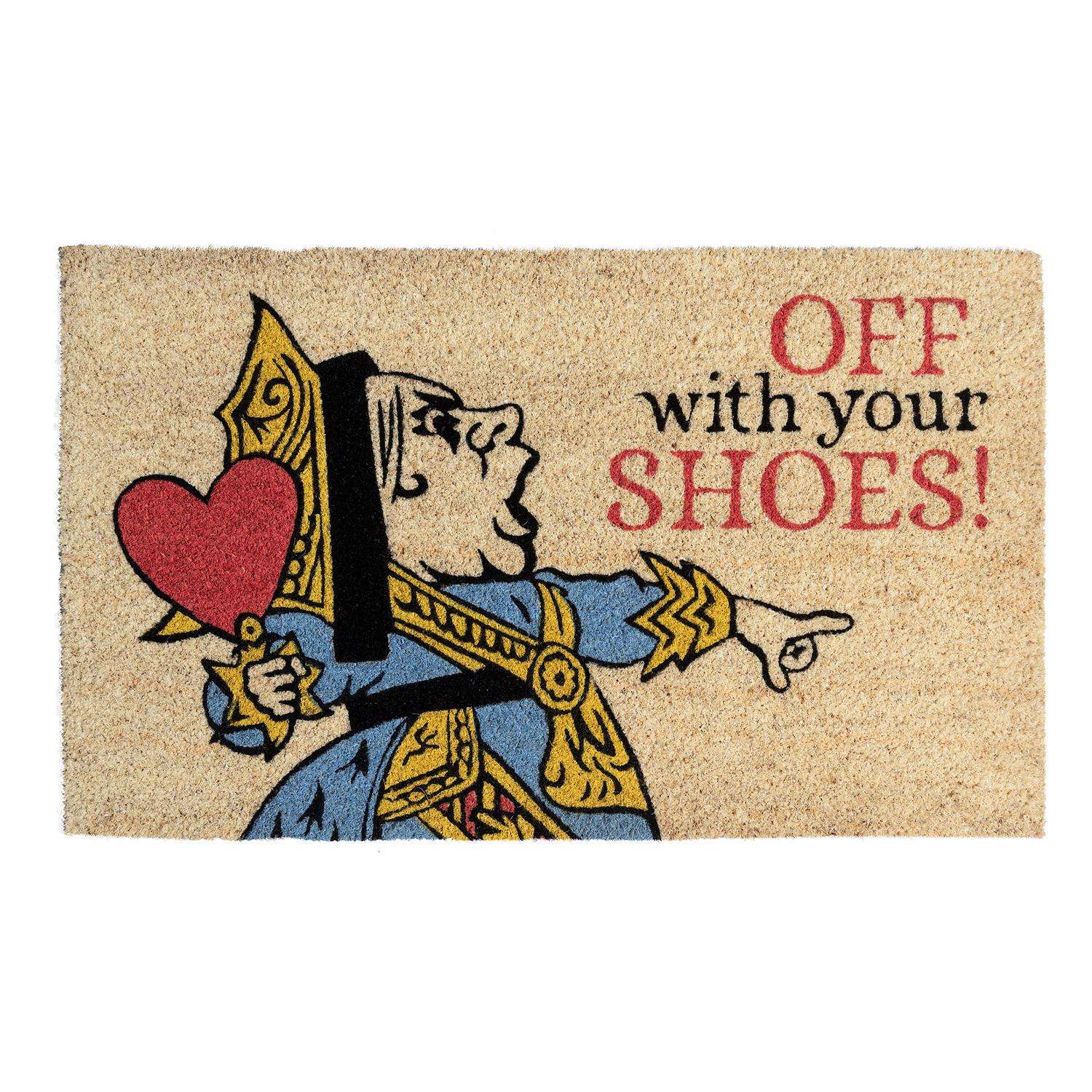  Entryways 18 In. W X 30 In. L Multicolored Queen Of Hearts Coir Door Mat