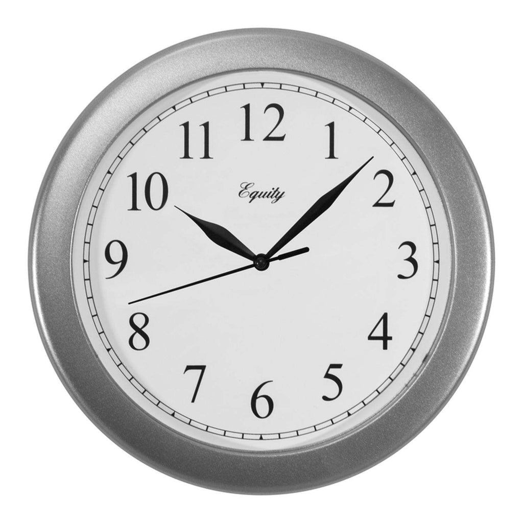  La Crosse Technology 10 In. L X 1 In. W Indoor Analog Wall Clock Plastic Silver