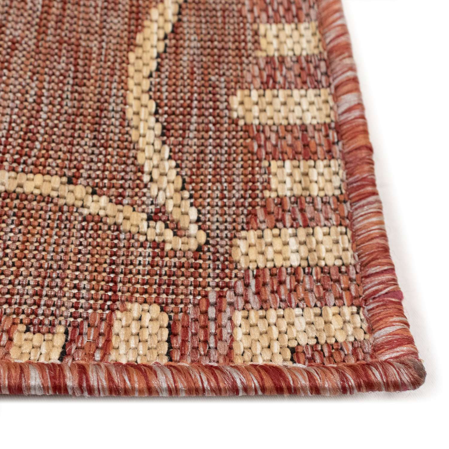  Liora Manne Carmel 4.85 Ft. W X 7.5 Ft. L Red Casual Polypropylene Accent Rug