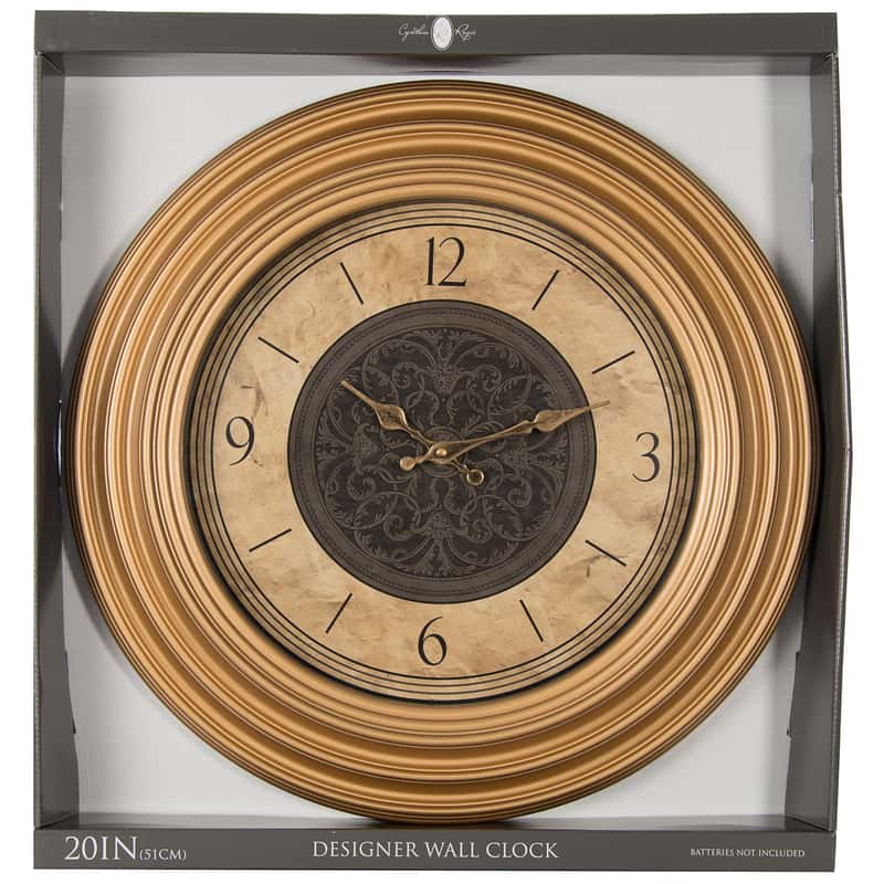  Cynthia Royce 16 In. W Classic Analog Wall Clock