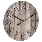  Westclox 15.5 In. L X 15.5 In. W Indoor Farmhouse Analog Wall Clock Wood Brown