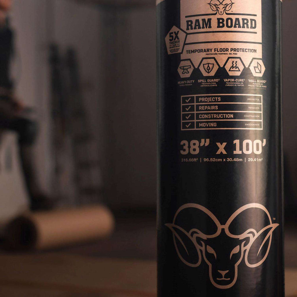  Ram Board Floor Protection 38 In. W X 100 Ft. L Paper White 1 Pk