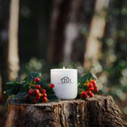  The Rustic House White Berries/Woods Scent Candle 8 Oz