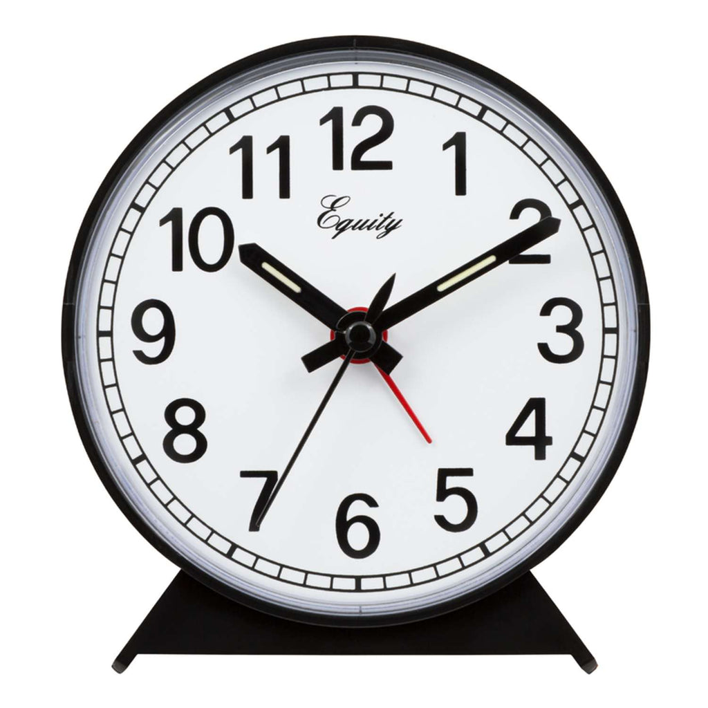  La Crosse Technology Equity 2 In. Black Alarm Clock Analog