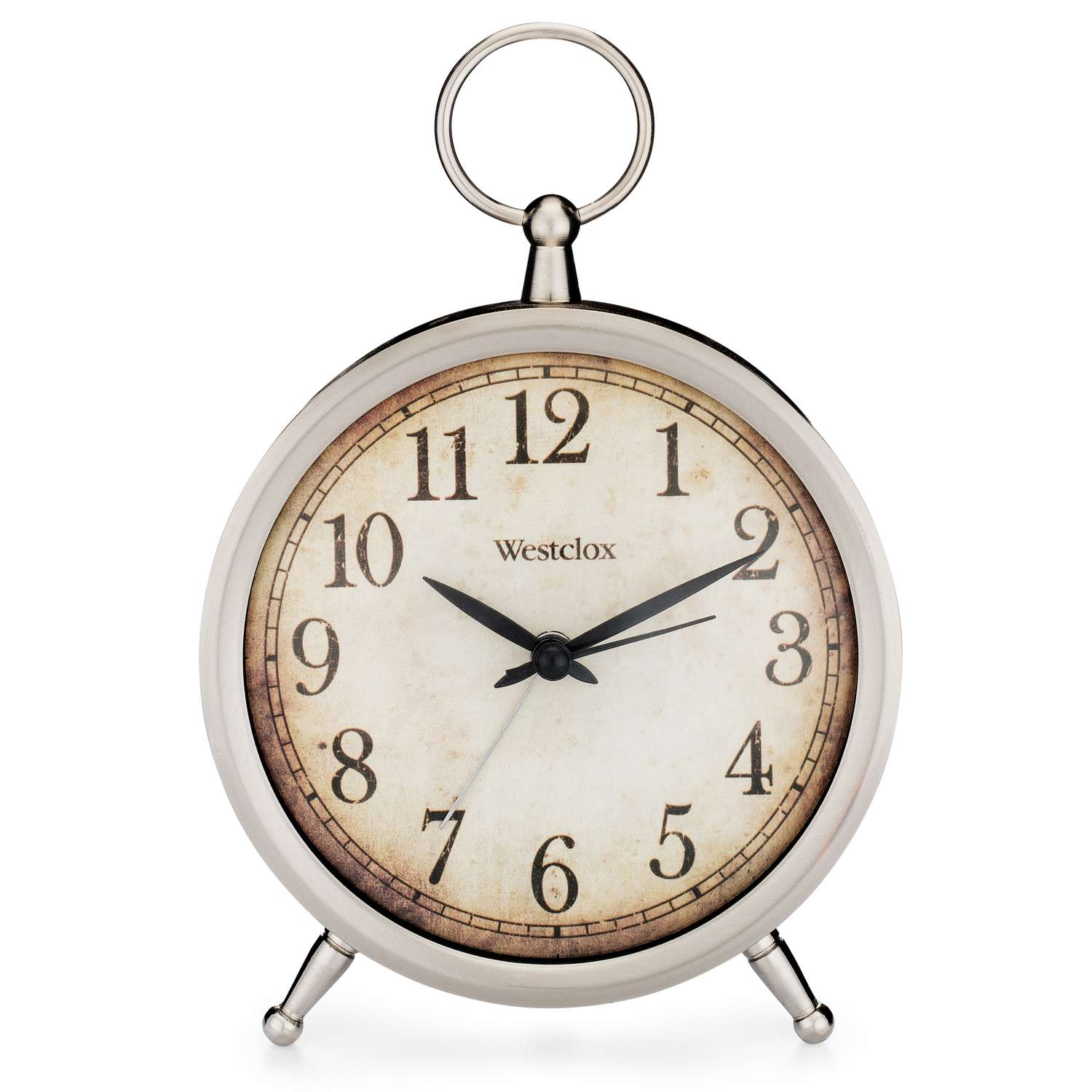  Westclox Big Ben Silver Alarm Clock Analog Battery Operated