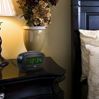  La Crosse Technology Equity 1.85 In. Black Alarm Clock LED Plug-In